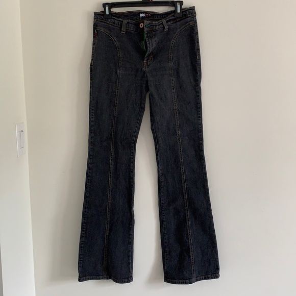 Vintage Tommy Stretch Mid Rise Boot  Cut Jeans​ - Picture 1 of 6